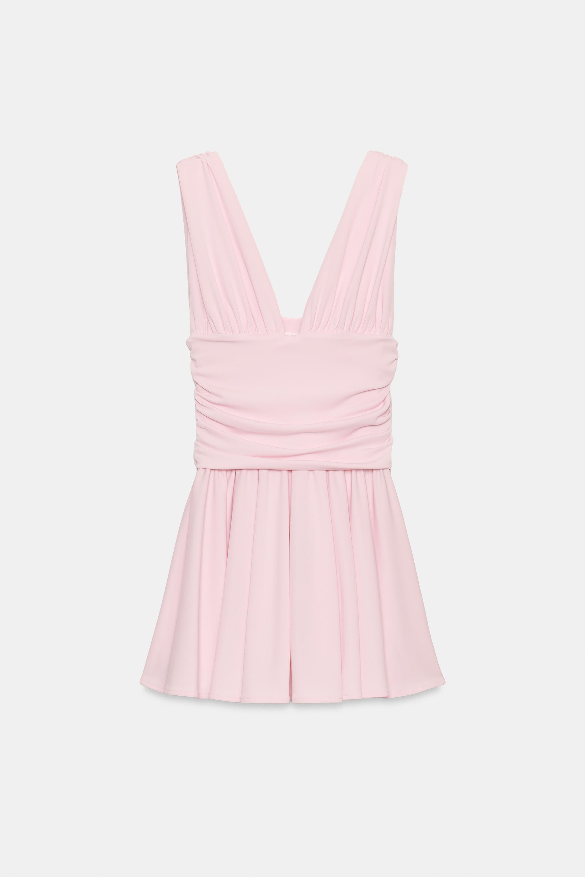 DRAPED MINI DRESS